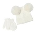 thumbnail image 3 of SYNPOS Kids Winter Beanie Hat Gloves Set Knit Warm Toddler Winter Cap Mittens for Boys Girls 2-6 Years, 3 of 6