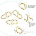 thumbnail image 3 of Uxcell 13x4mm S Hook Clasp,100Pcs Stainless Steel Jewelry Clasp Connector,Silver,Gold, 3 of 6
