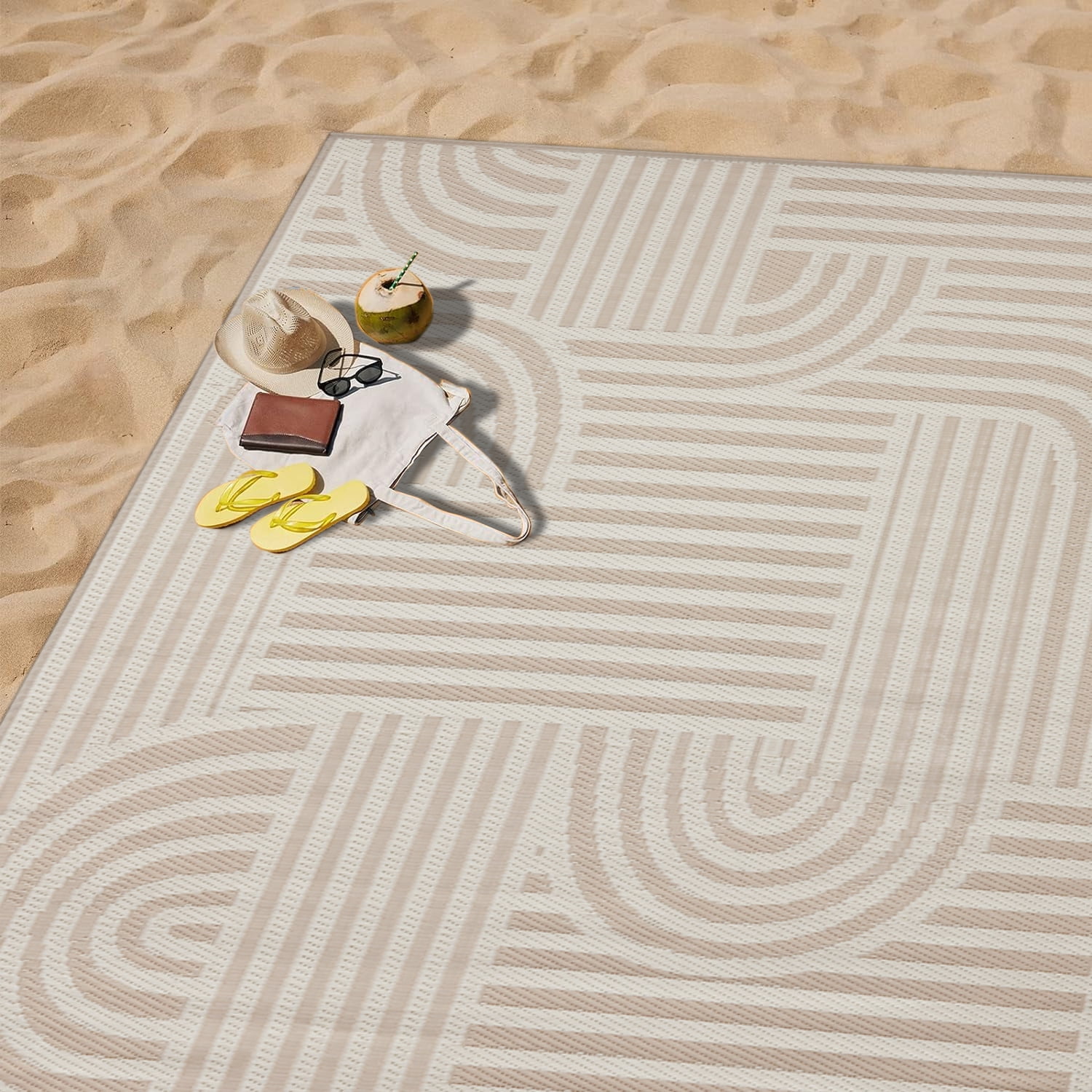 Tapis de plage Mainstays Geo