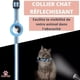 thumbnail image 4 of Collar Airtag para gatos, accesorio compatible con Apple Airtag (GPS Airtag Cat no incluido), collar con hebilla de seguridad antiestrangulamiento para gatitos, gatos y perros pequeños, 4 of 5