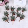 thumbnail image 3 of 20 piezas ramas de agujas de pino cubiertas de nieve YONGSHENG Adorno navideño con tallos de frutos rojos, 3 of 3