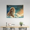 thumbnail image 2 of Picia Starry Sky Cloud Cute Rabbit Pattern Tapestry-Tapestries for Bedroom Living Room Dorm(29x37"), 2 of 8