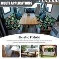 thumbnail image 3 of Uorisanigo RV Dinette Seat Covers Elastic RV Dinette Cushion Cover Sofa Seat Slipcovers Anti-Slip Tropical Turtleback Bamboo RVs Couch Cover for Trailer Including 1 Backrest & 1 Bench Covers, 3 of 7