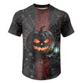 thumbnail image 4 of Fabrcox Halloween Mens&nbsp;shirts Funny Ghost Pumpkin Cat Mens T Shirts Graphic Fall Winter Festival Shirts for Men Short Sleeve Black L, 4 of 6