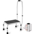 thumbnail image 1 of Step Ladder Step lbs Capacity Ergonomic Folding Steel Step Stool with Wide Slip Pedal Sturdy Step Stool for Adults Toddlers MultiUse for Household Kitchen Office RVs, 1 of 9