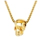 thumbnail image 2 of Collar para mujer, joyería para mujer, joyería para mujer, tendencia de moda, personalidad, collar de acero de titanio con calavera, collar de acero inoxidable, un collar, 2 of 5