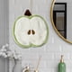 thumbnail image 1 of Aparatos de cocina, accesorios de cocina, toalla de mano con forma de manzana, se puede colgar sin que se desprenda, superabsorbente, para niños, cuadrada, de forro polar coral., 1 of 6