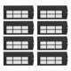 thumbnail image 1 of Filtros HEPA para Aspiradora Robótica X9 Reemplazos de Filtros Lavables Accesorios Elemento Filtrante, 8 Piezas, 1 of 8