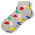 thumbnail image 3 of Sierra Socks Men's Leaf Pattern Ankle Cotton Socks (Shoe Size: 9-12, Gray), 3 of 6