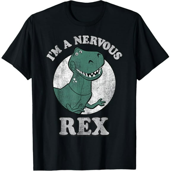 Toy Story Nervous Rex Tee – Funny Dinosaur Graphic Shirt from Animated Classic
