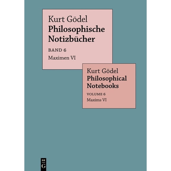 Philosophische Notizbücher / Philosophic Maximen VI / Maxims VI, Book 6, (Hardcover)