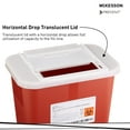thumbnail image 3 of McKesson Infectious Waste Sharps Container, Puncture-Resistant Bin - Red, 2 gal, 1 Ct, 3 of 5