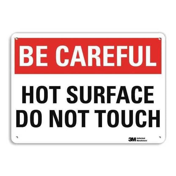 Safety Sign, 10 in Height, 14 in Width, Aluminum, Horizontal Rectangle, English, U7-1015-RA_14X10
