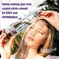 thumbnail image 3 of Crystal Water Bottle Elixir Set | Includes Authentic Green Beryl & Clear Quartz Healing Crystals | Black Neoprene Sleeve | Drink Gem Infused Water On The Go, 3 of 3
