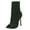 Green, variant on Stiletto for Women High Heel Open Toe Booties Knit Mesh Boots Sandals for Wedding Party Dress