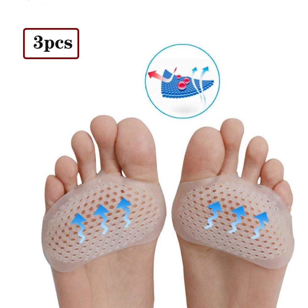 Gel Foot Pads/Heel Cushion for Ball of Foot, Silicone Neuroma Pads