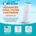thumbnail image 2 of Hurricane HF9415-01 Advanced Pool and Spa Filter Cartridge Replacement, White, 2 of 7
