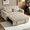 Beige, variant on Howcool Sleeper Sofa Bed, Pull Out Couch, 3-in-1 Convertible Loveseat Sofa with Adjustable Backrest, Corduroy Couch for Living Room, Apartment & Small Space, Beige