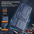 thumbnail image 4 of Case suitable for Motorola Moto Edge 60 Pro / Moto Edge 2025, anti-slip and scratch-resistant, shockproof and drop-resistant, built-in stand, sliding lens protective cover, military-grade protection, 4 of 7
