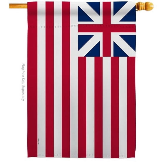 Americana Home & Garden H141097-BO 28 x 40 in. United State 1776-1777 American Old Glory House Flag with Double-Sided Decorative Banner Garden Yard Gift