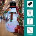 thumbnail image 4 of Heiko 7.8FTJuly Christmas Inflatables Clearance Snowman holding a cane Blow Up Mold Yard Decorations Build Led Lights for Outdoor Garden Lawn Holiday Party, 4 of 6