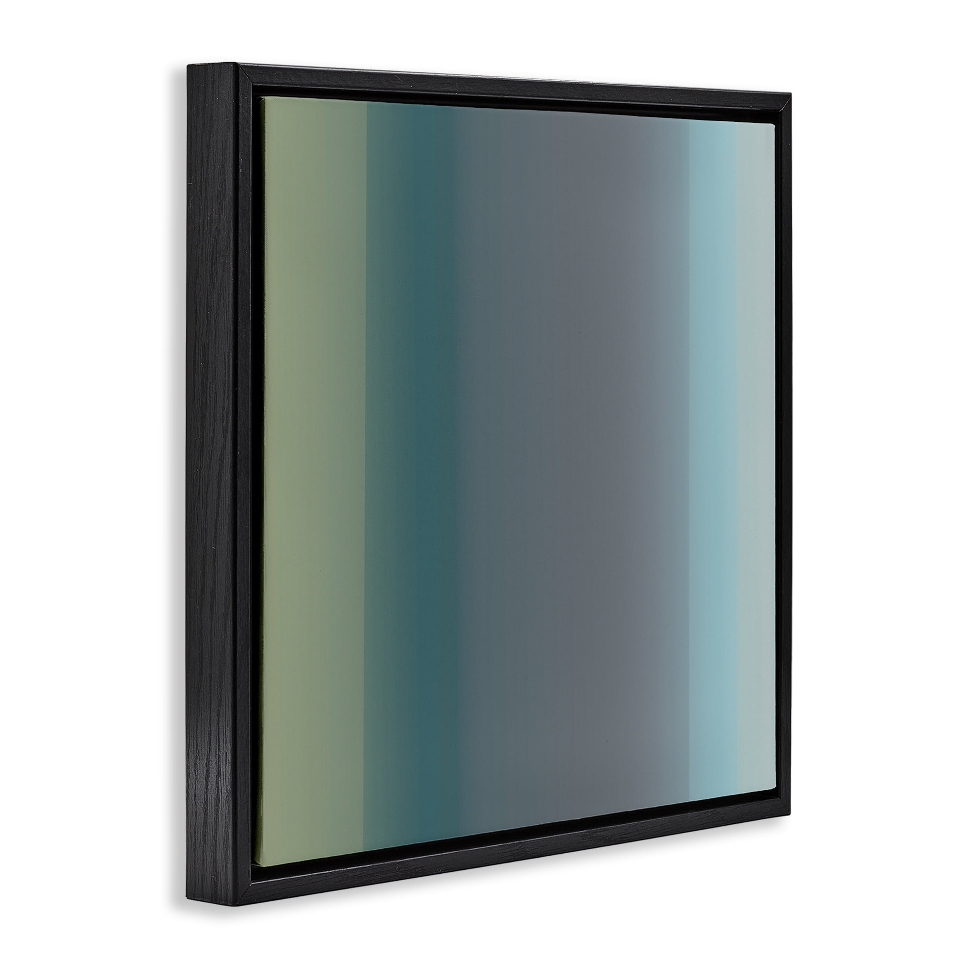 Stupell Industries Subtle Ombre Gradient Abstract Painting Black Floater Framed Canvas Art Print Wall Art, 18 x 18