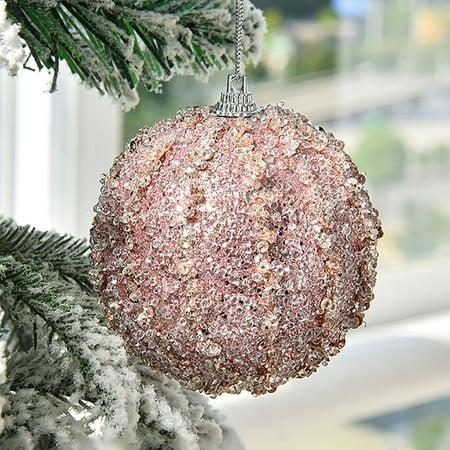 

btjx christmas decoration christmas tree decoration christmas ball color ball dipped in powder ball christmas ornaments pendant ball christmas decorations