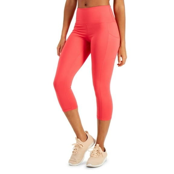 Ideology Ideology Womens High-Rise Side-Pocket Cropped Leggings;Medium