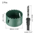 thumbnail image 2 of Uxcell Bi-Metal Hole Saw High Speed Steel Hole Cutter for Drilling Metal Wood 2-3/8", 2 of 5