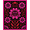Pink, Pattern 3, variant on ODIKA 2x3 Machine Washable Non-Slip Area Rug, Cartoon Evil Flower Design with Smiling Phantom Details High Traffic Rug, Pink, 728172