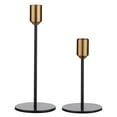 thumbnail image 2 of 2 candelabros de metal de diseño moderno y sencillo, candelabro negro antiguo, decoración para el hogar y la boda, 2 of 15