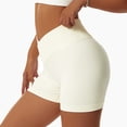 thumbnail image 3 of Gibobby Shorts Yoga Gym Workout Yoga y Fitness Wear Sujetador deportivo a medida transpirable de tela de elastano con su propio logotipo(Beige, L), 3 of 4