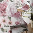 thumbnail image 5 of Floral Pattern with Pink Roses Sheer Window Curtains for Living Room The Bedroom Modern Chiffon Voile Curtains Fabric Drapes, 5 of 7