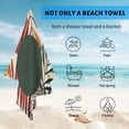 thumbnail image 4 of GZHJMY Beach Towel for Women Girls, Bohemian Plants Bath Towel, Oversized Lightweight Sport Towel, 31x71 Inch, 4 of 7