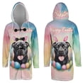 thumbnail image 3 of Happy Easter Pitbull with Bunny Ear Headband and Flowers All Over Print 3D Hooded Duffle Toggle Coat Terrier Dog Lover - 13001, 3 of 6