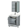 thumbnail image 4 of Wyndham Collection WCS141430SWHWQUNSMED Sheffield 30" Free Standing Single Basin Vanity, 4 of 7