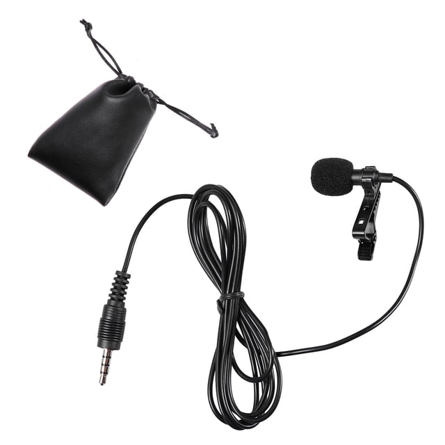 CIMAXIC Clip On Lavalier Microphone 3.5mm Jack Hands Free Mini Condenser Microphone Lapel Mikrofon Microfono Mic for Lectures Speaking Mobile Phone PC Singing Stereo HiFi Sound Quality