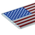 thumbnail image 3 of Auto Drive American Flag Flexible Aluminum Automotive Decal by Chroma, Red, Blue, Chrome, 2.25" x 5.5", 3 of 5