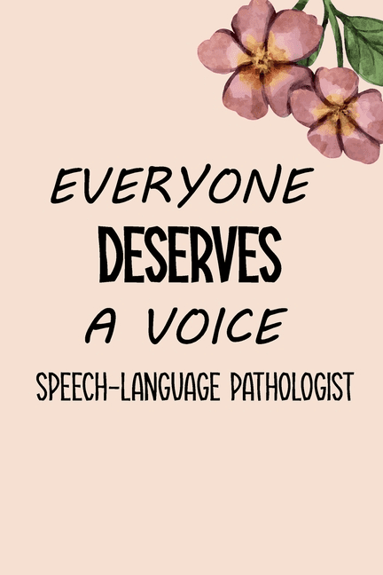 Speech Language Pathologist Because Everyone Deserves a Voice Personalized Extra Large Tote Bag Gift for SLP Personalized Gift