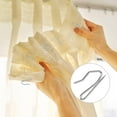 thumbnail image 4 of 1 in Metal Drapery Curtain Rings with Pin Hooks for Window Door Shower (Set of 40), 4 of 7