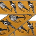 thumbnail image 5 of IBA Indianbeautifulart Brown Branch|Cuckoo & Robin Bird Printed Ribbon&nbsp;Trim&nbsp;9 Yards Velvet Fabric Laces For Crafts Sewing Accessories 4 Inches, 5 of 8