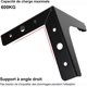 thumbnail image 4 of Juego de 8 patas de sofá de metal CHAO negras 15 cm soporte de mesa/sofá de hierro forjado, 4 of 5