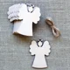 thumbnail image 3 of 10 piezas de adornos navideños de madera para hacer tú mismo, adornos colgantes para árbol de Navidad de madera sin terminar para manualidades de bricolaje, decoración para fiestas en el hogar, 3 of 5