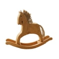 thumbnail image 2 of Figura de caballo de madera, estatua de caballo mecedor, escultura animal artesanal creativa S, 2 of 8