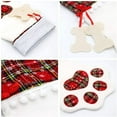 thumbnail image 3 of Christmas Stockings for Cat Dog Burlap Paw Stockings for Pet Buffalo Plaid Santa Stocking Fireplace Hanging Stockings Personalize Christmas Decoration, 3 of 6