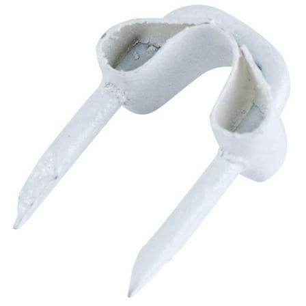 GB Gardner Bender MSW-1540 1/8" Fiber Insulated Steel Staples for Low Voltage - White - 40 per Package