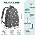 thumbnail image 5 of Dachshund Backpack for School,Cute School Bag,Schoolbag with Adjustable Shoulder Straps & Padded Back,16.9 Inch, 5 of 5