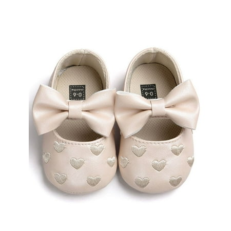 

ZEFINE Baby Girl Bowknot Soft Bottom Anti-slip Shoes 0-18M