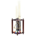 thumbnail image 2 of Hathaway Regent Corner Floor Mahogany Finish Cue Rack, 2 of 6