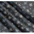 thumbnail image 3 of Soimoi Gray Cotton Voile Fabric Snow Flakes & Star Fabric Prints By Yard 42 Inch Wide, 3 of 7
